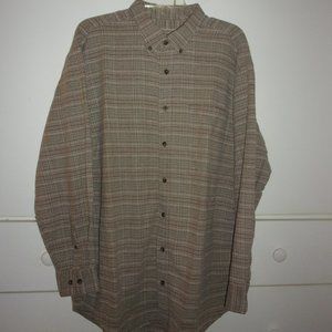 Cabela's Plaid 100% Cotton Button Down Shirt